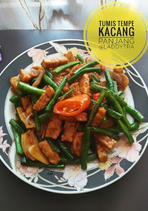 Foto resep Tumis tempe kacang panjang