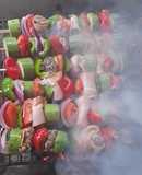 Brochetas de res