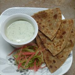 Qeema paratha A picture of Qeema paratha.