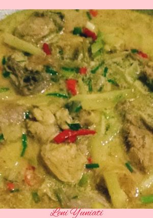 Foto resep Gulai ayam labu siam
