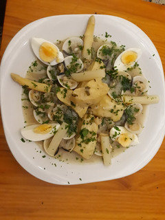 Una foto de Merluza en Salsa Verde