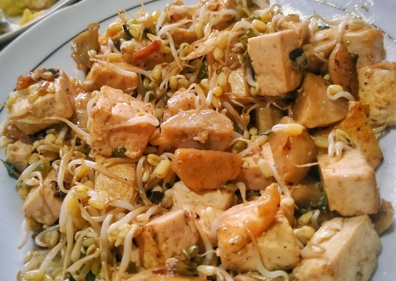 Tumis toge tahu bakso