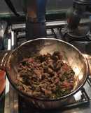 Berenjena con picadillo