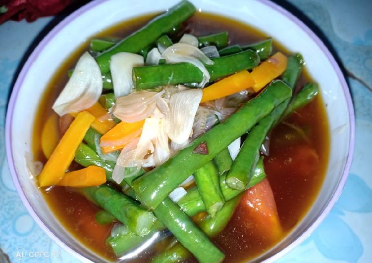 Resep Tumis manis kacang panjang Anti Gagal