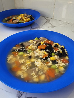 Foto resep Sup Jamur Kuping Warna-warni
