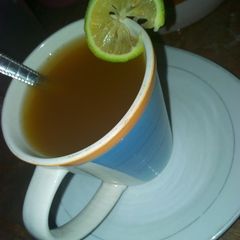 Black tea A picture of Black tea.