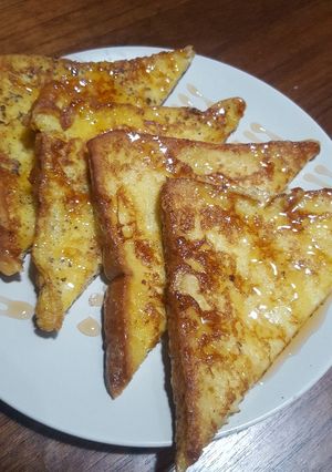 Foto resep Cinamon French toast with maple syrup