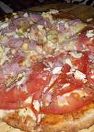masa de pizza integral sin levadura