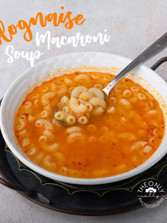 Foto resep Bolognaise Macaroni Soup
