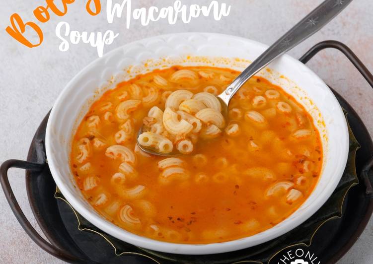 Cara Mudah Membuat Bolognaise Macaroni Soup Enak dan Antiribet