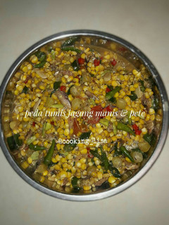 Foto resep Peda tumis jagung manis & pete