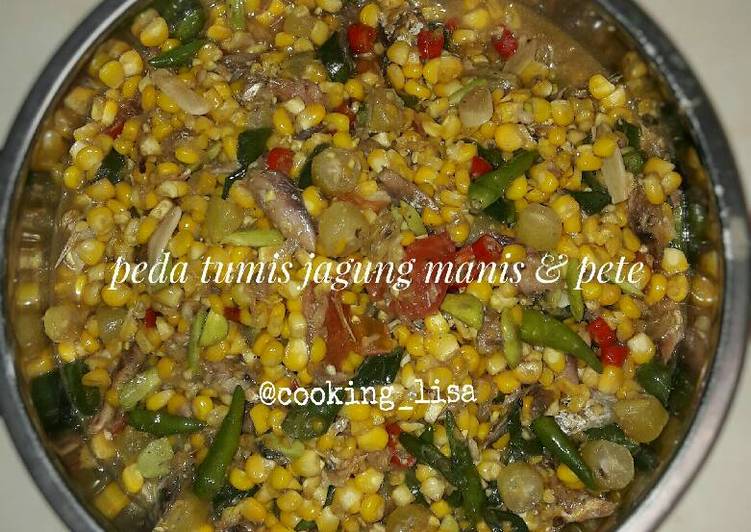 Peda tumis jagung manis & pete