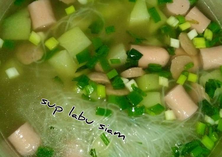 Resep Sup labu siam yang Lezat