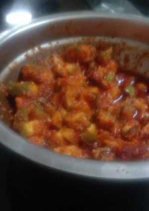 A picture of Instant fresh mango achar.