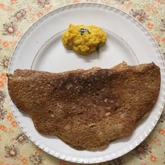 Ragi and Besan ka Chilla A picture of Ragi and Besan ka Chilla.