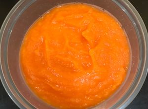Foto resep Pure labu manis wortel air jeruk