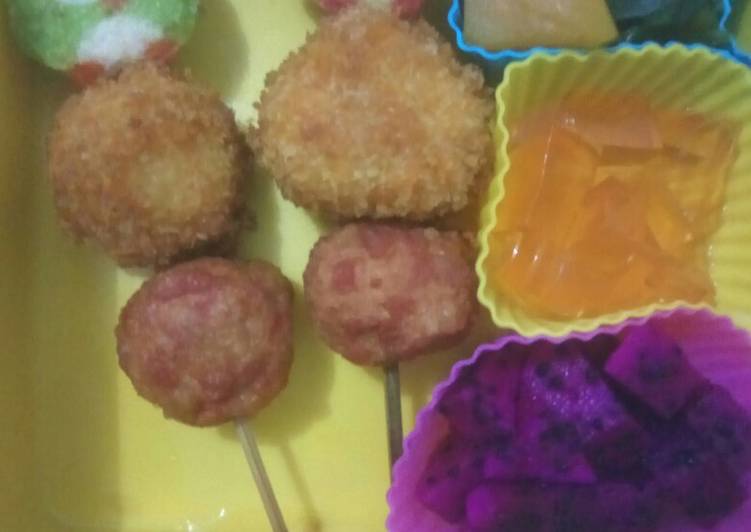 Step-by-Step Guide to Prepare Super Quick Homemade Sate bola-bola nasi
