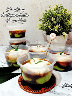 Foto resep Jongkong Kelapa Muda Daun Suji
