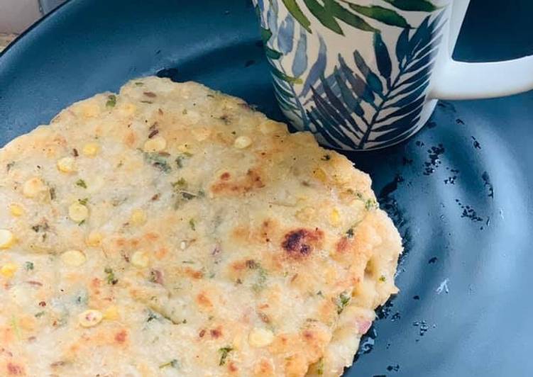 Rice flour and Chana dal roti