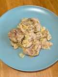 Solomillo con nata y champiñones