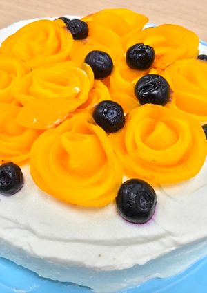 A picture of Sponge cake with gas ✨ Cake recipe without oven.