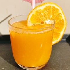 A picture of Fresh Orange Juice 🍊🍊🍊.