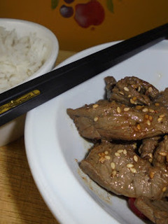 Una foto de Filete de ternera con semillas de sésamo