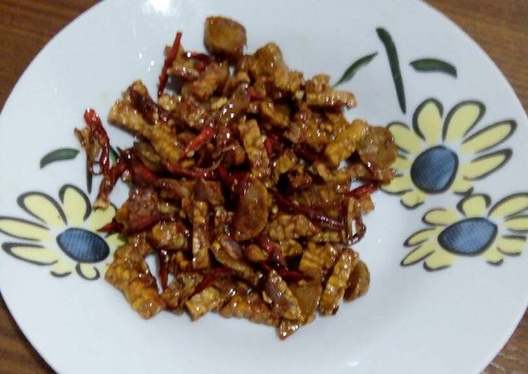 Resep Orek tempe &amp; bakso kering Pedas Manis Anti Gagal