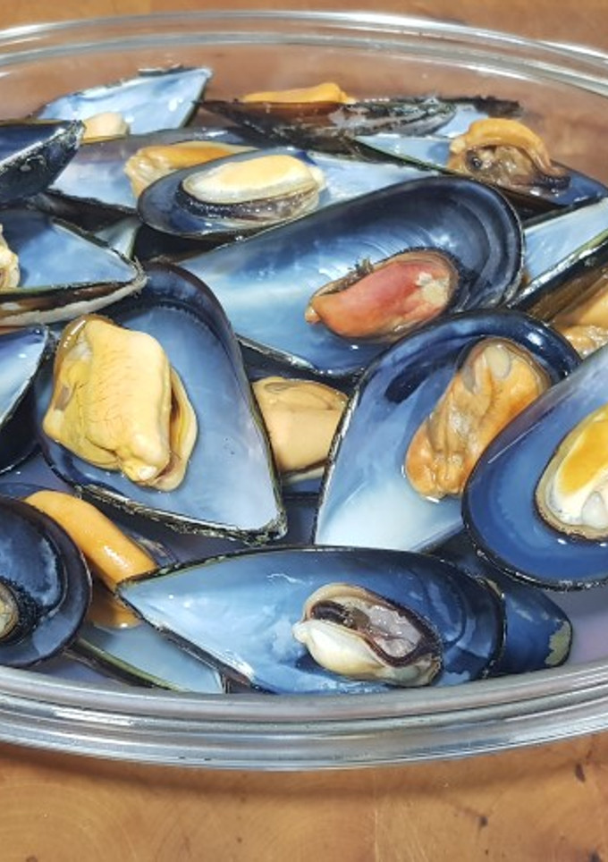 Una foto de Mejillones al vapor