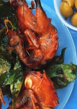 Hình của món Chim chao lá mắc mật.