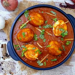Hot & Spicy Egg Vindaloo A picture of Hot & Spicy Egg Vindaloo.