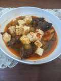 Tahu & Kerapu kering asem-asem