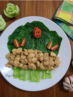 Foto resep Pakcoy Siram Jamur Bawang Putih