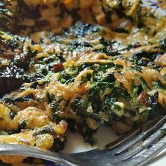 Egg with Spinach A picture of Egg with Spinach.