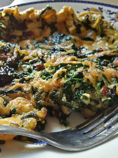 A picture of Egg with Spinach.