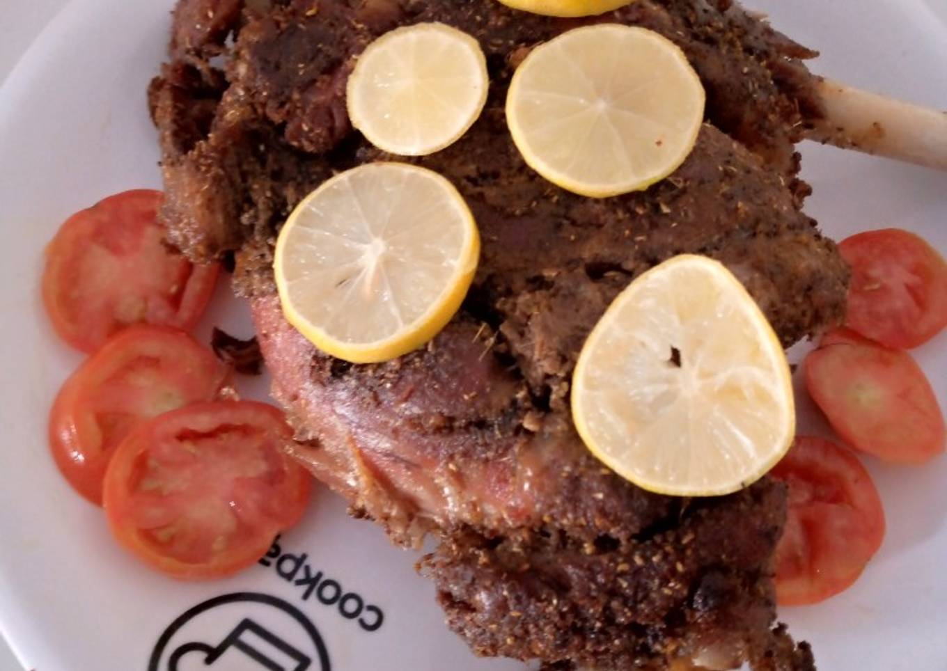 Spicy mutton leg roast