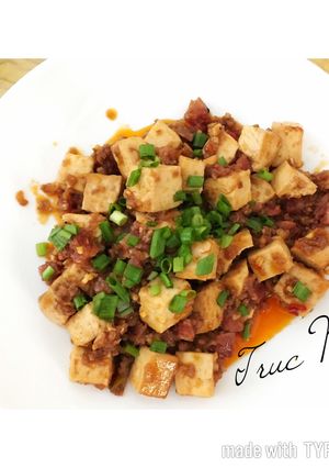 Hình của món Đậu hũ tứ xuyên.