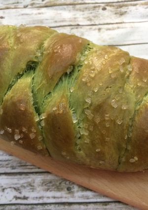 Hình của món Brioche trà xanh.
