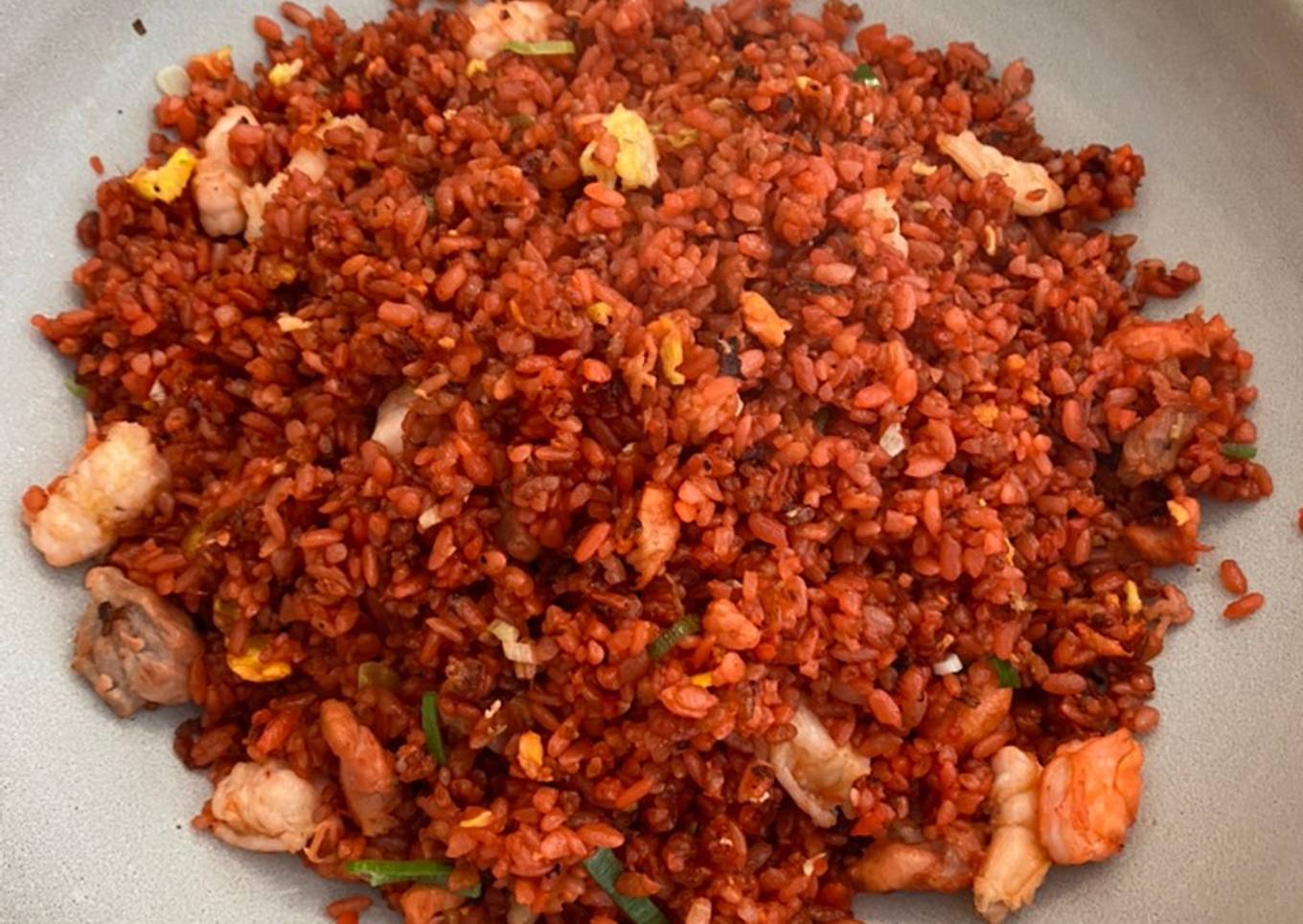 Nasi goreng merah khas Makassar