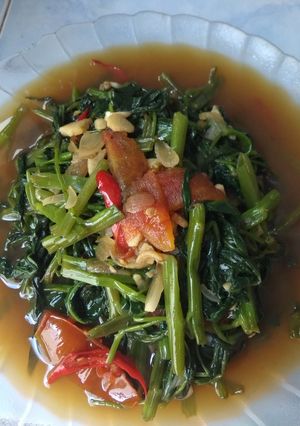 Foto resep Tumis kangkung sederhana