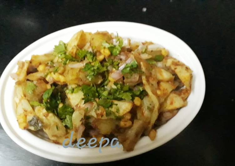 Recipe of Favorite Sweet potato and grilled potato chaat