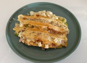 Une photo de Gratin Crozets aux poireaux et reblochon