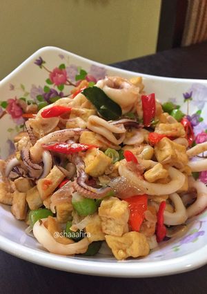 Foto resep Oseng Cumi Tahu Buncis