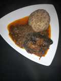 Ewa agoyin with sauce