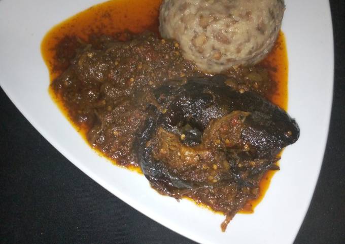 Recipe of Homemade Ewa agoyin with sauce