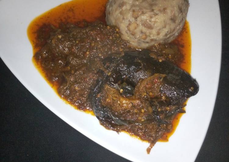 Recipe of Super Quick Homemade Ewa agoyin with sauce