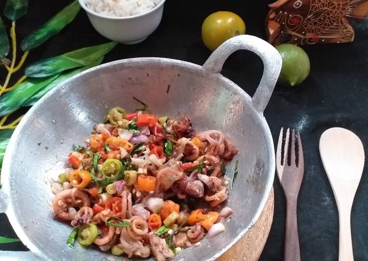 Resep 7.48 Cumi sambal matah, Enak Banget