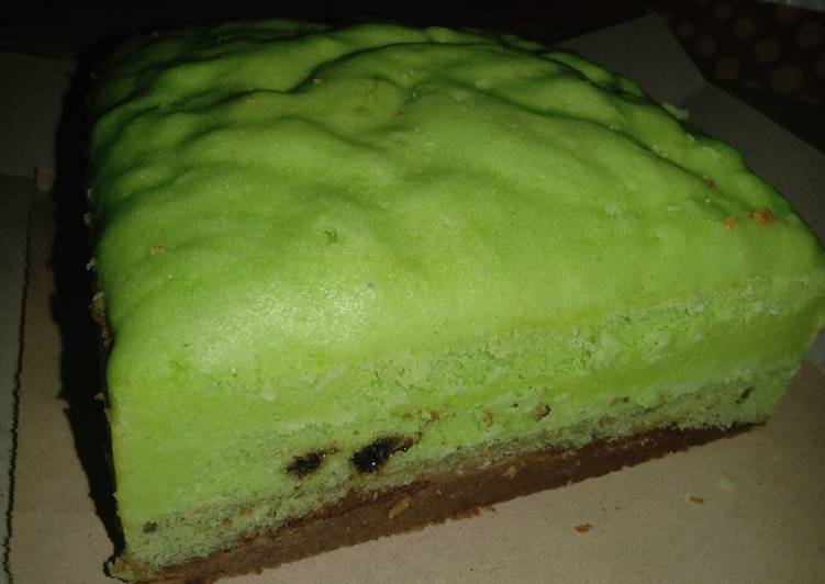 Brownies Pandan coklat sederhana