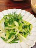Rau cải thìa xào thì là