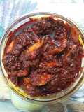 Sun dried mango pickle / Magaya